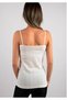 Tutku-Women's Jacquard Rope Strap Ecru Undershirt New Season (12 Pieces Economic Package) - 3