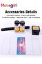 10 Pcs Microscope Kit, Beginner Metal Microscope Kit with 4 Pcs Microscope Slides, Complete Science - 3