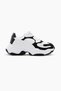 Women's White Black Mesh Comfortable Fit High Sole Lace-Up Sports Shoes