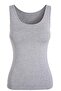 Tutku-Women's Gray Ribbed Wide Strap Tank Top 3-Pack - 3