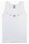 Tutku-Girls' White 100% Cotton Strappy Undershirt New Season (9 Pieces Economical Package) - 3