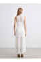 Lcw Vision Ecru Crew Neck Lace Dress W5Ld13Z8 - 4