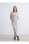 Quality Pieces from Çelebi Store Wide Roba Collar Bodycon Knitwear Dress - 4