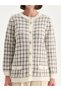 Lcw Crew Neck Plaid Women's Knitwear Cardigan (W5) - 3