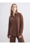 Textured Oversize Women's Shirt