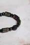 Certified Dragon Jasper-Hematite Natural Stone Macrame Adjustable Bracelet with Zircon Apparatus - 4