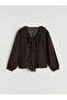 Lcw Vision V-Neck Ruffled Chiffon Blouse - 5