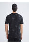 Crew Neck Printed Combed Cotton Men's T-Shirt - 4