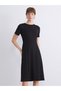 Özmarka New Season Crew Neck Waist-Fitted Dress - 2
