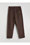 Brown Comfortable Fit Men's Trousers - 6