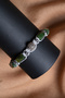 Certified Jade-Hematite Natural Stone Macrame Adjustable Bracelet with Zircon Apparatus - 5