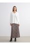 Alita City Lcw Modest Brown Leopard Women's Skirt with a Difference
