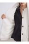 Lcw Vision Ecru Crew Neck Scarf Women's Cashmere Coat - 8