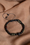Certified Dragon Jasper-Hematite Natural Stone Macrame Adjustable Bracelet with Zircon Apparatus - 2