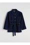 Özmarka New Season Shirt Collar Women's Jean Jacket - 8