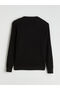 Black Crew Neck Men's Knitwear Sweater - 6