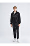 New Season Stand Collar Printed Men's Sweatshirt - 4