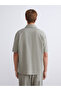 Nevavm Comfortable Fit Short Sleeve Linen-Look Men's Shirt with Difference - 7