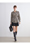 Peak New Season Plus Size Leopard Patterned Women's Shirt - 4
