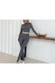 Zipper Detailed Crop-Leggings Diving Sports Suit - 4