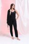 Women's 3-Piece Velvet Dressing Gown Pajama Set Dowry Set - 3