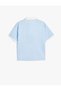 Oversize T-Shirt Polo Neck Color-Blocking Sports Printed Short Sleeve - 3