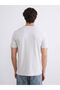 Esvab • Modern & Distinctive Zero Roba Collar Printed Combed Cotton Men's T-Shirt - 5