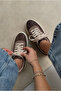 Women's Sneakers Dark Brown - 4