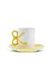 Ribbon 2-Person Coffee Cup 110 ml Yellow - 10