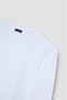 Men's Regular Fit Cotton Metallic Logo Round Neck Long Sleeve White Sweatshirt - 6