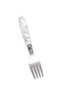 Stainless Steel Table Fork 6PCS – Marble Style White PP Handle, Durable Kitchen Cutlery,BB3228 - 2