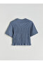 Esvab • Modern & Distinctive Zero Roba Collar Young Girl T-Shirt - 8