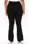 Women's Plus Size Black, Extra High Waist, Spanish Dirty Stitched Leg, 5 Pocket Jeans 65N39154 - 3