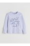 Lilac Crew Neck Girl's T-Shirt