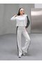 Women's Snap Fastener Piping Detail Top and Bottom Set - 7
