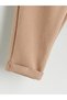 Lcw Baby Beige Peter Pan collar Soft Textured Baby Girl Blouse and Leggings - 7