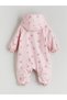 Hooded Floral Girl Plush Jumpsuit (W5) - 3