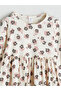 Crew Neck Printed Girl's Dress - 2