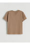 Two Mt Shop Quality Lcw Kids Brown Printed Standard & Regular Short Sleeve Boys' T-Shirt - 5