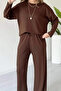 Women's Crew Neck Long Sleeve Modal Set 1109 - 6