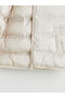 Beige Hooded Boy's Puffer Jacket - 3