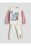 Crew Neck Minnie Mouse Printed Girls Sweatshirt and Sweatpants - 3