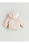 Two Mt Shop Quality Lcw Baby Pink Plain Standard & Regular Baby Girl Inflatable Coat - 4