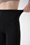 425 Black Color Recovery and Extra Stretch Effect Normal Waist Leggings - 3