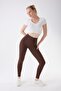 706 Brown Color Extra Soft Textured, Firming and Flexible Effect Normal Waist Leggings