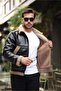New Season Water and Cold Resistant Men's Fleece-Lined Napa Leather Winter Coat Jacket - 3