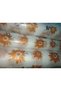 Foam Shelf Cover Cover Wild Flowers Copper Tone Orange 45 Cmx 4m - 5