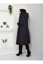 Women's Fur Lined Detachable Hooded Coat - 4