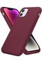 iPhone 11 Launch Case Velvet Inside Erasable Shockproof Silicone Cover Burgundy
