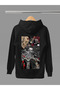 Ozzy Osborne Printed Cotton Long Sleeve Ribbed 3-Ply Hooded Rock Sweatshirt